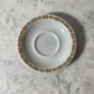 Vintage Shenango China Restaurantware Saucer Gold Daisy Pattern M-28